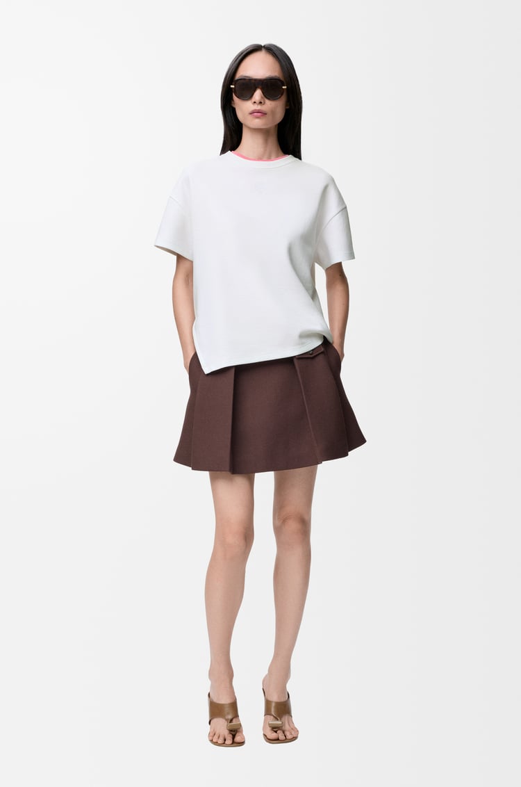 LOEWE Asymmetric t-shirt in cotton blend White