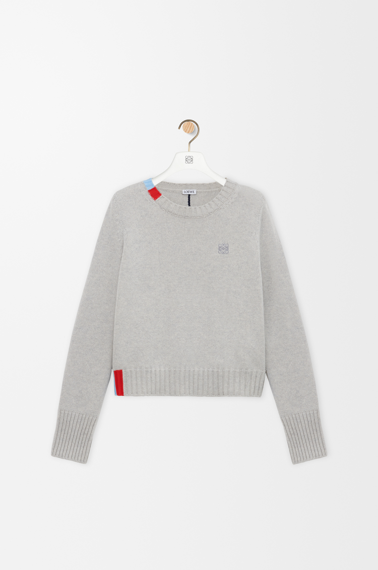 LOEWE Jersey en cashmere Azul Claro/Multicolor