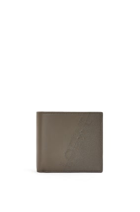 LOEWE Signature bifold coin wallet in calfskin Khaki Green/Orange plp_rd