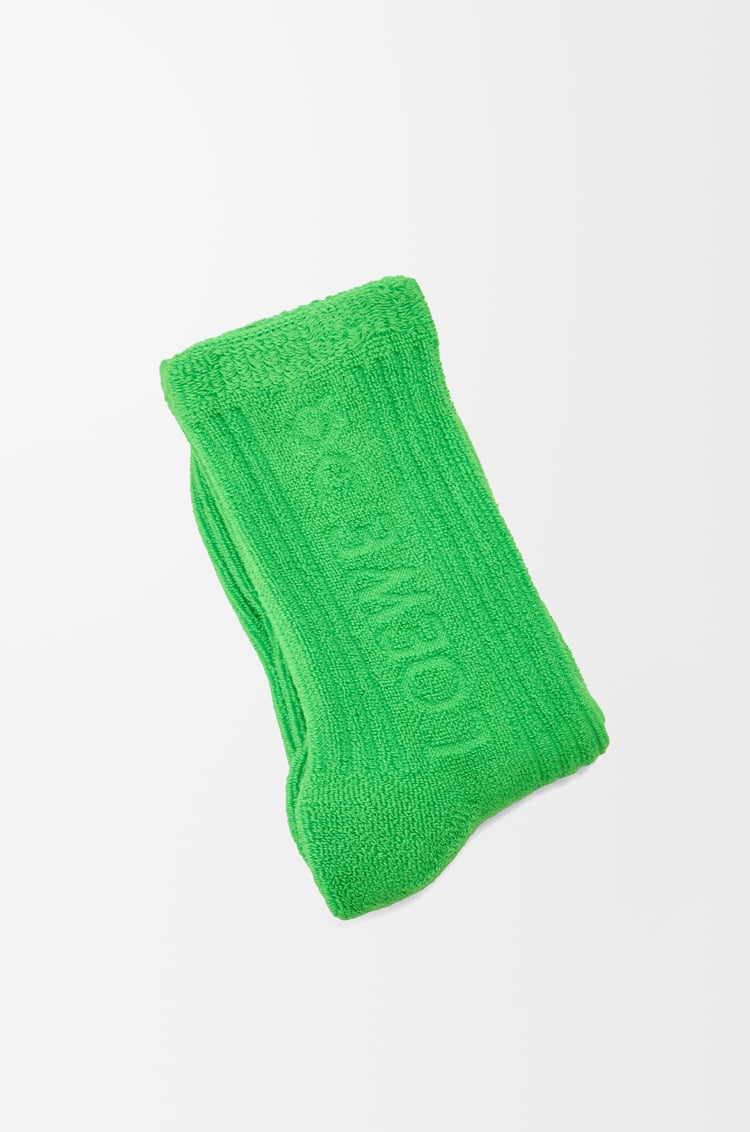 LOEWE Socks in cotton Green