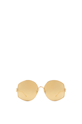 LOEWE Oversize sunglasses in metal Shiny Endura Gold/Gold plp_rd