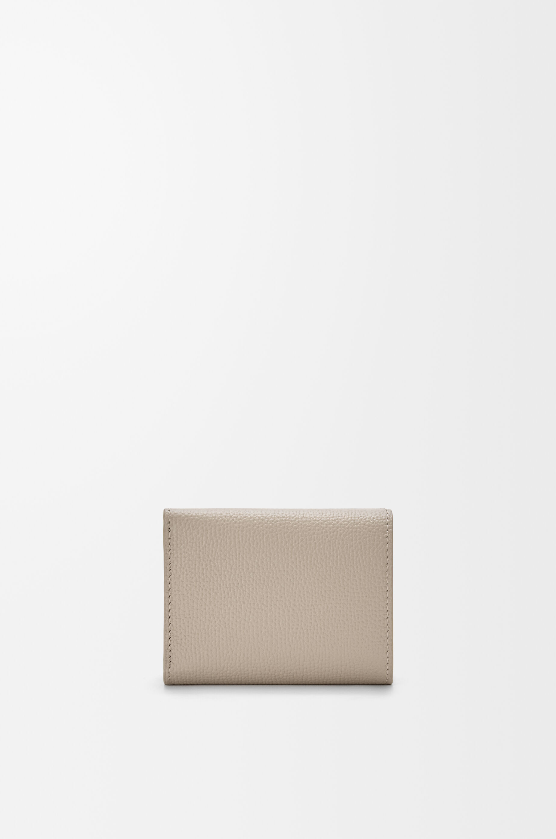 Anagram trifold wallet in pebble grained calfskin Brown - LOEWE