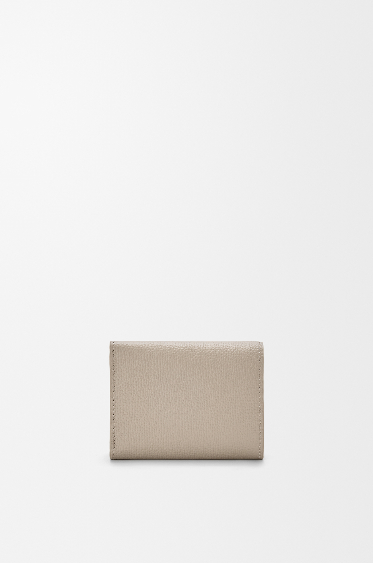 LOEWE Cartera con tres pliegues Anagram en piel de ternera Arcilla