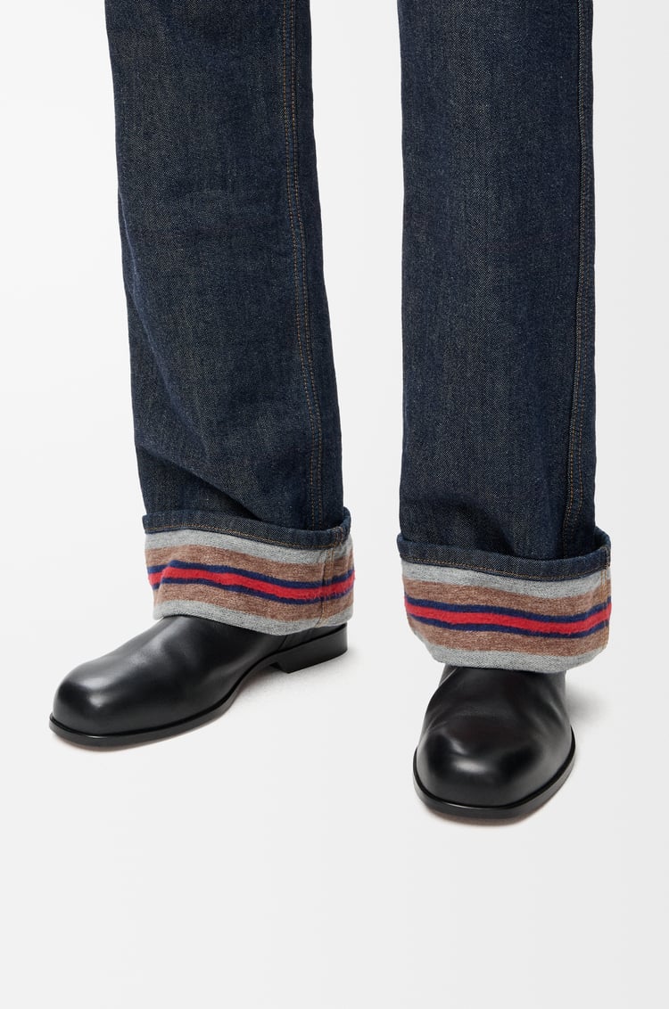 LOEWE Bobine ankle boot in smooth calfskin Black