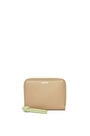 LOEWE Knot compact zip around wallet in shiny nappa calfskin Clay Green/Lime Green