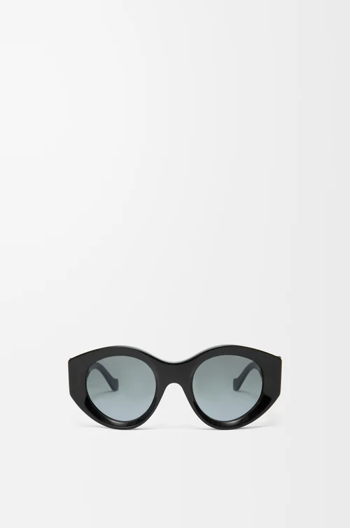 LOEWE Occhiali da sole a farfalla Anagram maxi Nero Nero