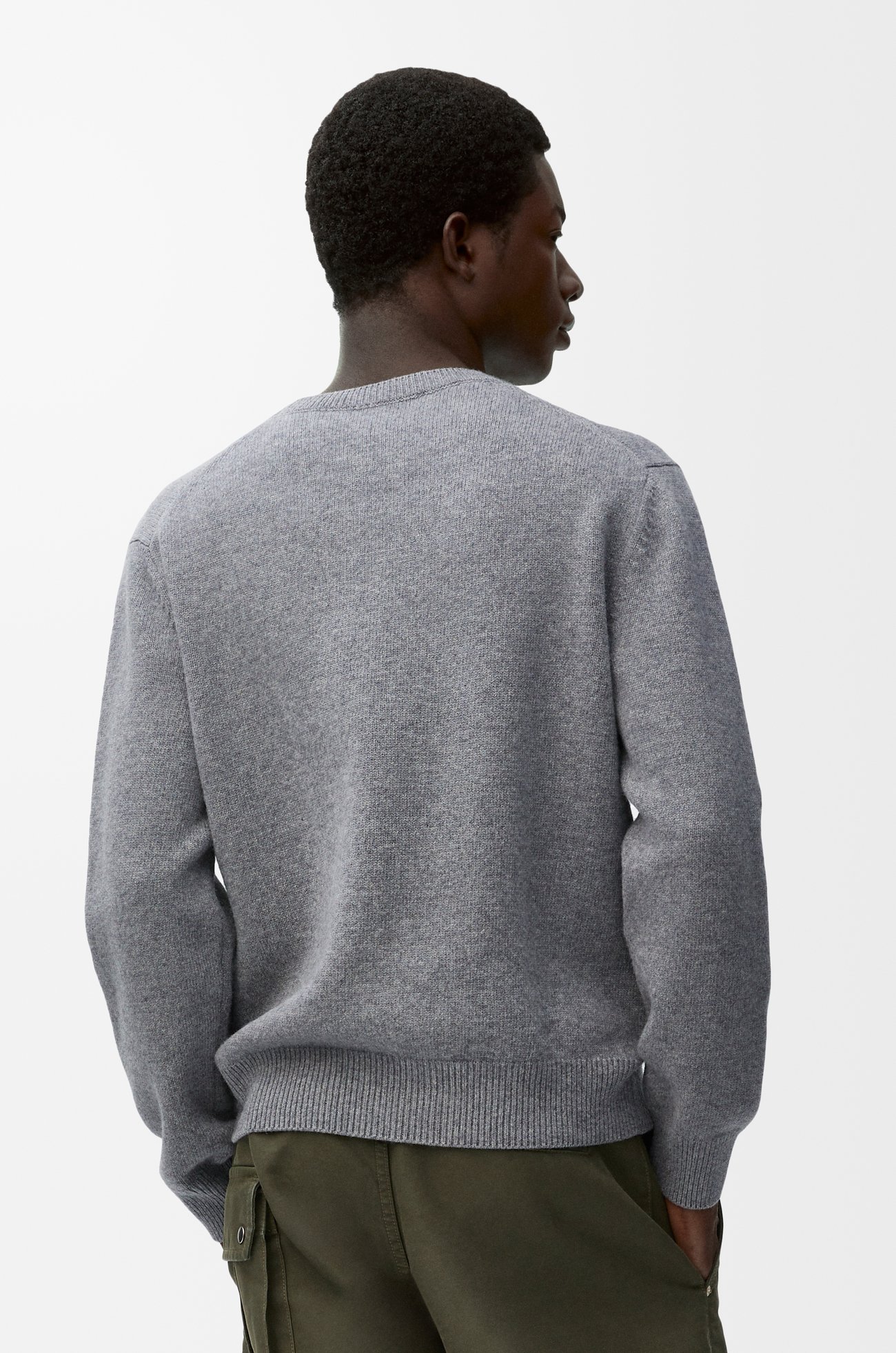 LOEWE Jersey en lana Gris Jaspeado