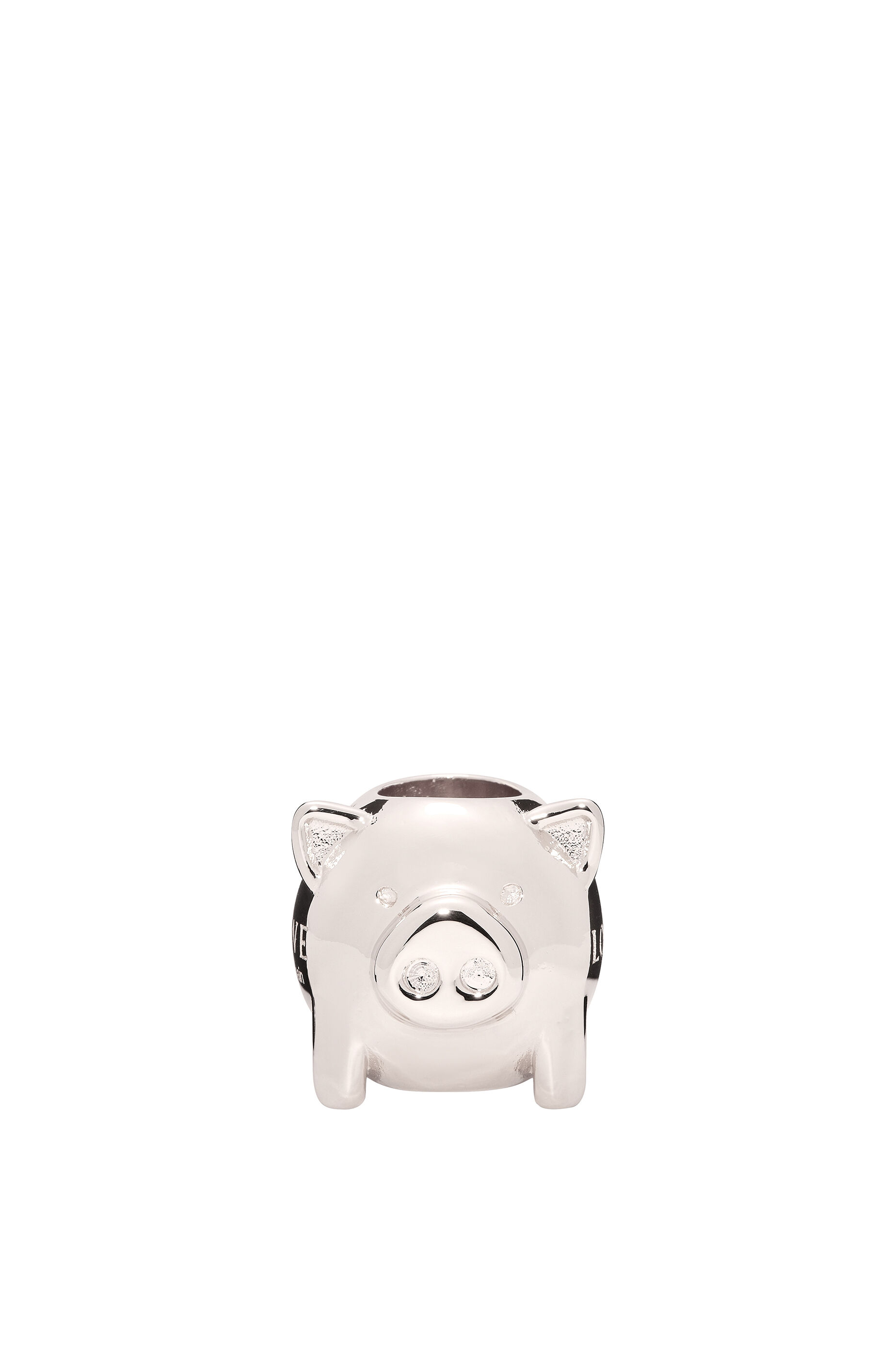 Big animal dice in metal Silver - LOEWE