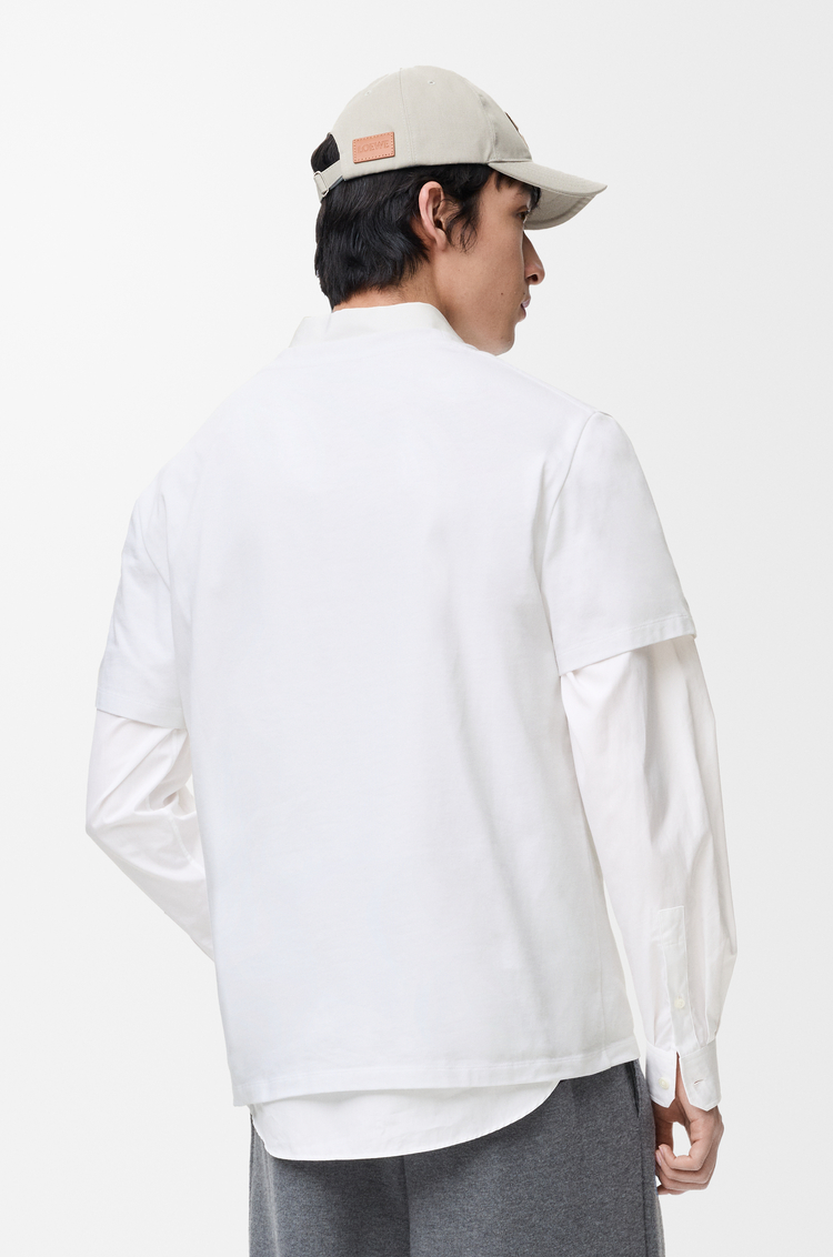 LOEWE Camiseta de corte holgado en algodón Blanco