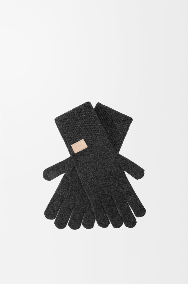 LOEWE グローブ（カシミヤ） ブラック
