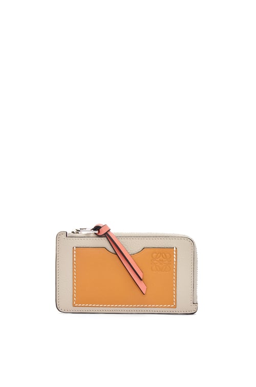 LOEWE Coin cardholder in soft grained calfskin Light Oat/Honey plp_rd