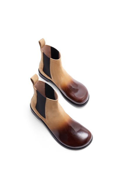 LOEWE Campo Chelsea boot in suede calfskin 樹根色 plp_rd