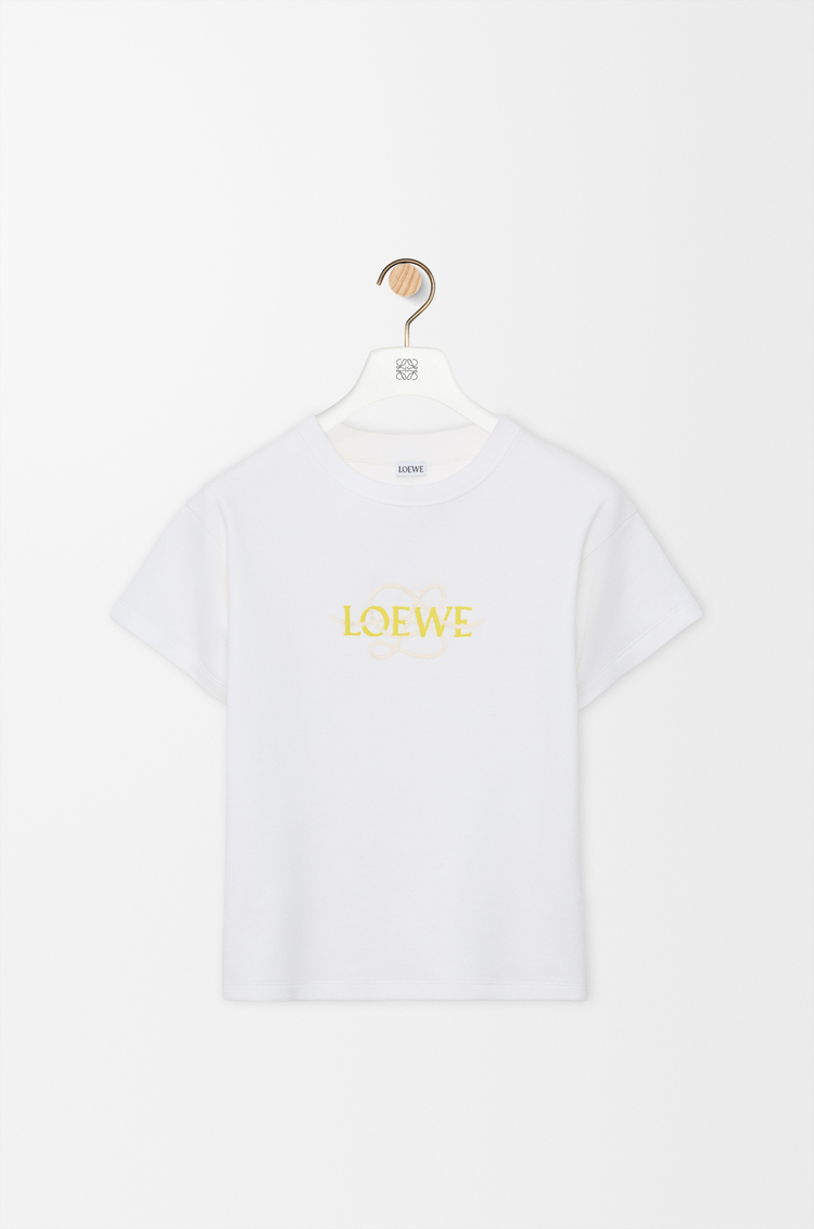 LOEWE Regular fit T-shirt in cotton blend White