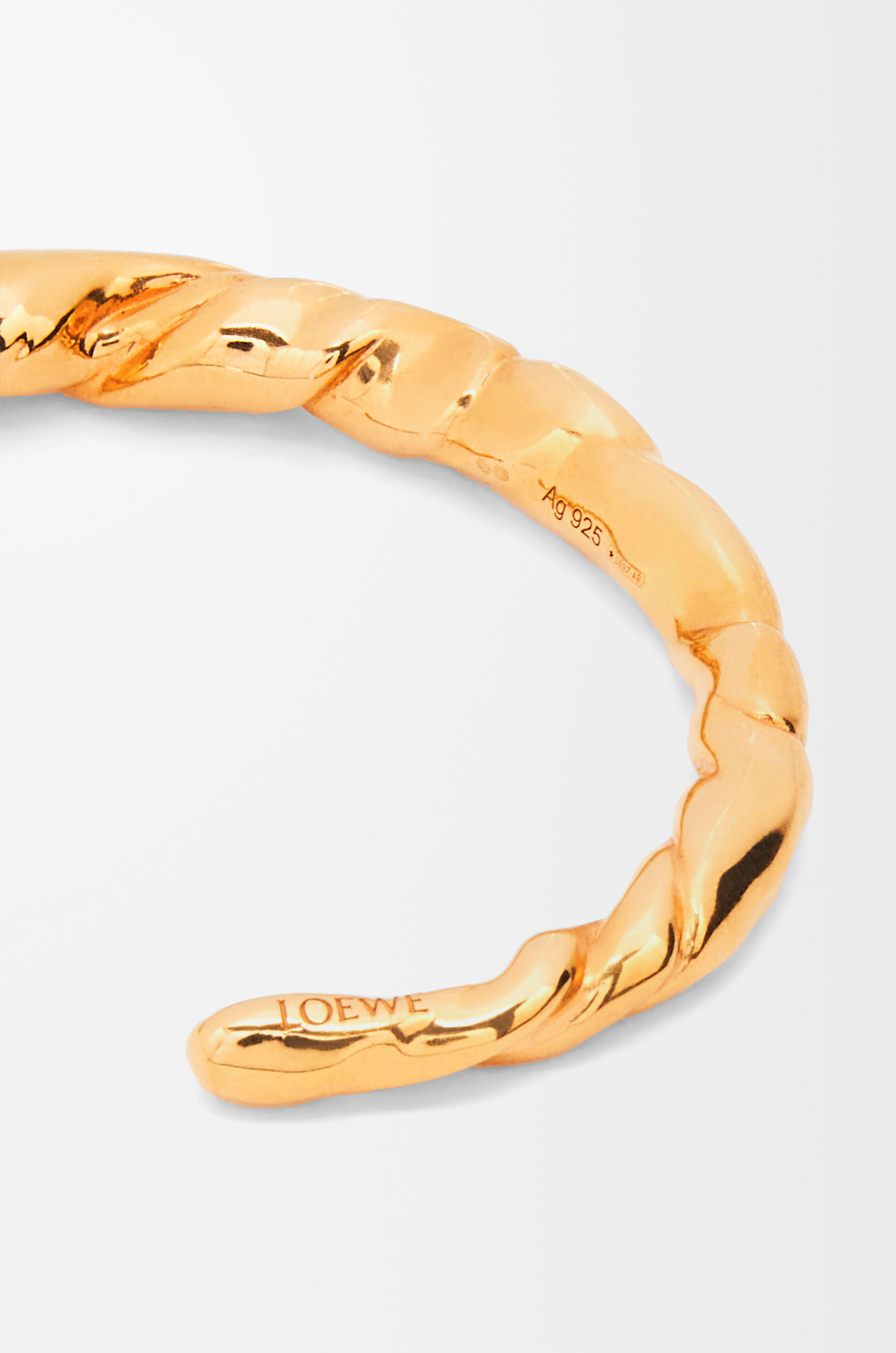 ナパツイスト カフス シン (スターリングシルバー) ゴールド - LOEWE