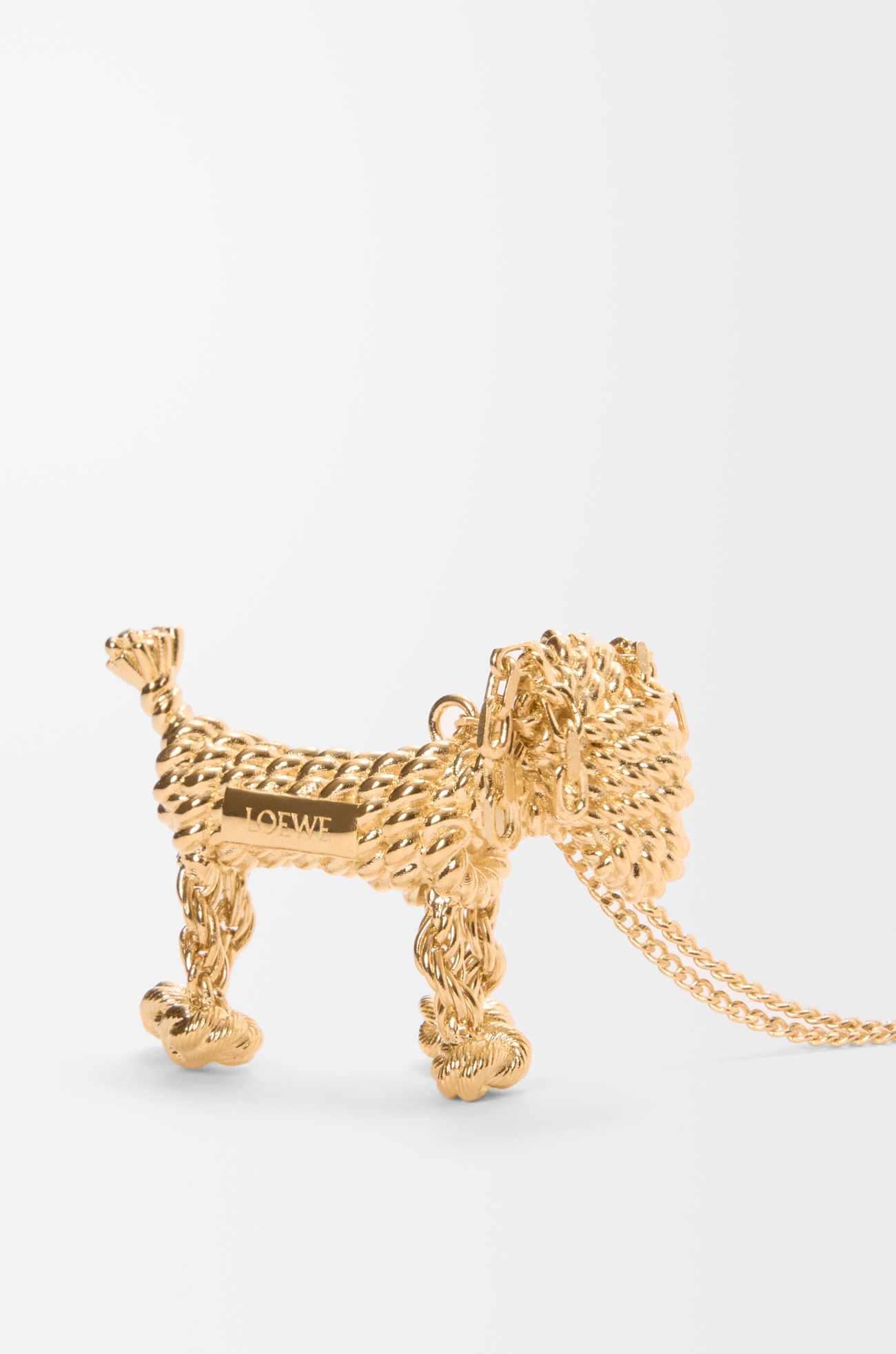 LOEWE Collar Sausage Dog Dorado