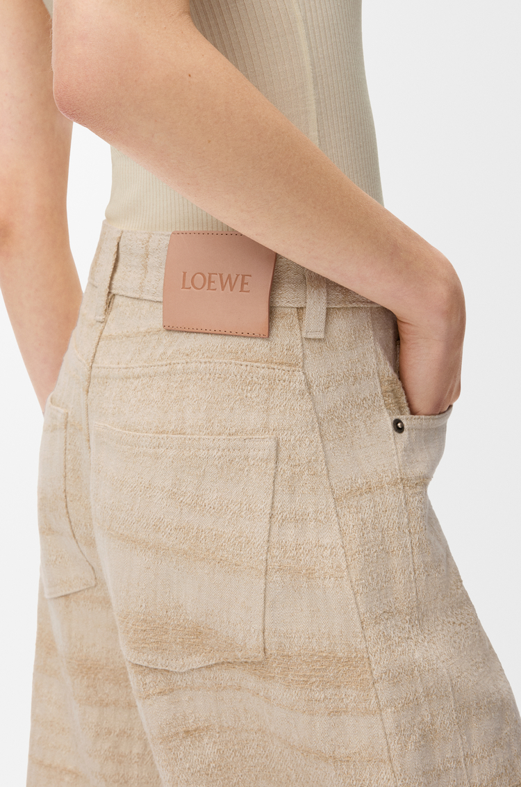 LOEWE Jeans Barrel in denim Sabbia