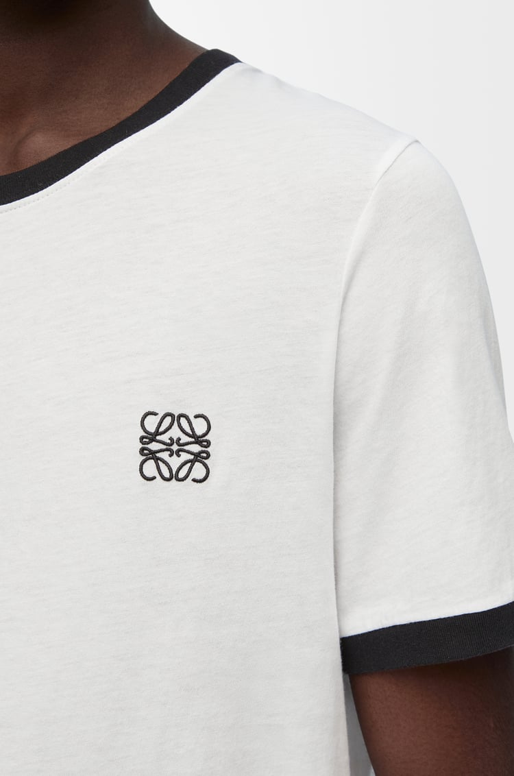 LOEWE Slim fit T-shirt in cotton White/Black