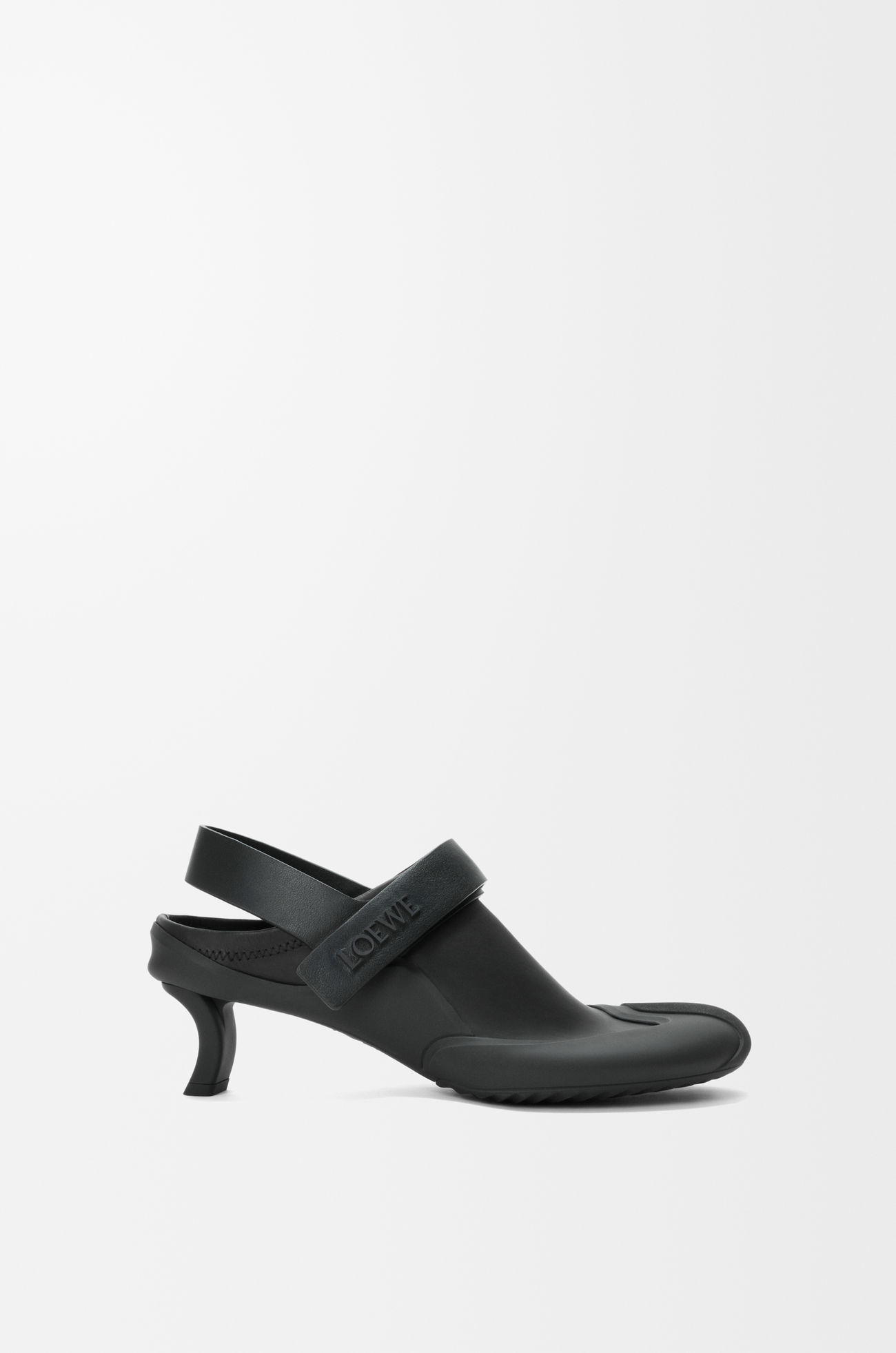LOEWE Slingbacks Dive en cuir de veau stretch Noir