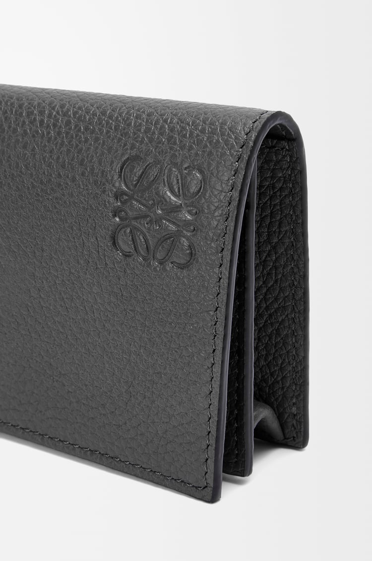 LOEWE Business cardholder in soft grained calfskin Black