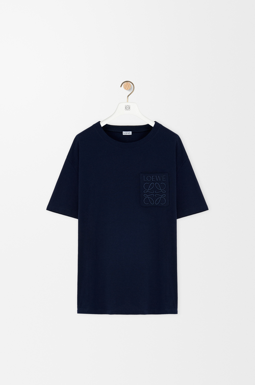 LOEWE Relaxed fit T-shirt in cotton Dark Navy