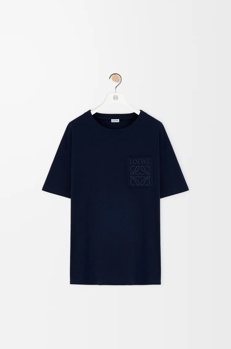 LOEWE Relaxed fit T-shirt in cotton Dark Navy