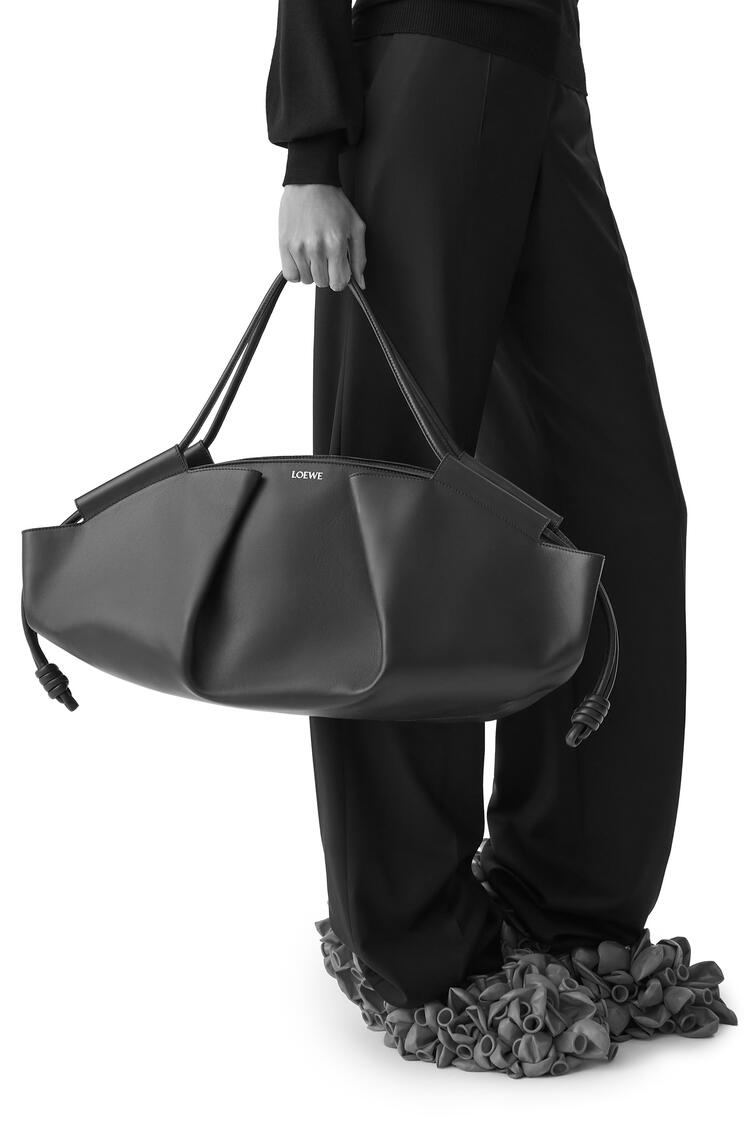 LOEWE XL Paseo bag in shiny nappa calfskin Black