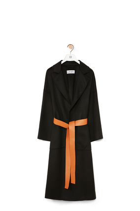 LOEWE Oversize belted coat in cashmere Black plp_rd