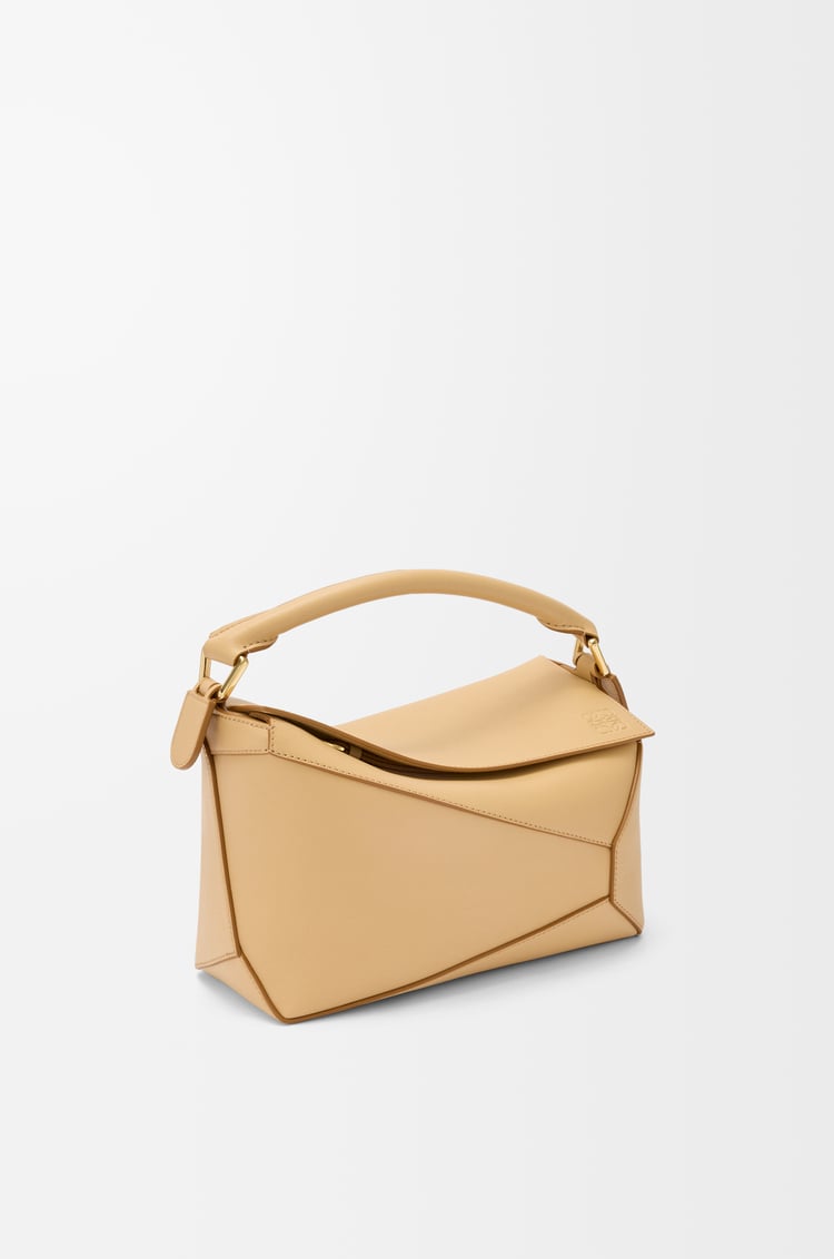 LOEWE Small Puzzle Edge bag in classic calfskin Silk Beige