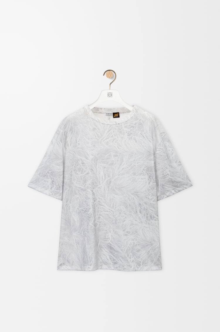 LOEWE Loose fit T-shirt in cotton Light Grey/Multicolor