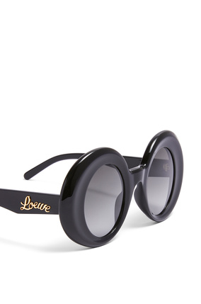 LOEWE Oversized round sunglasses in acetate Black plp_rd