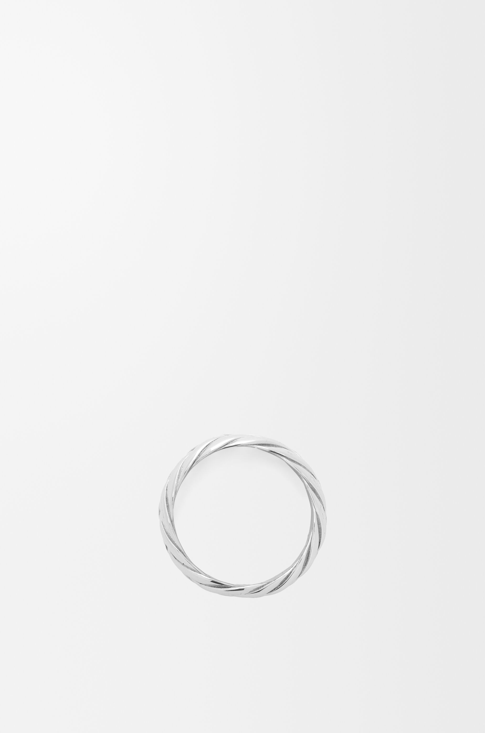 Braided ring in sterling silver Silver - LOEWE