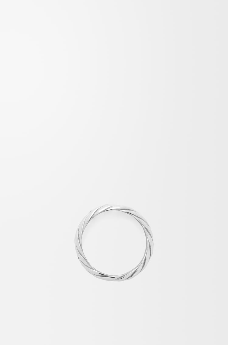 LOEWE Anillo trenzado en plata de ley Plata