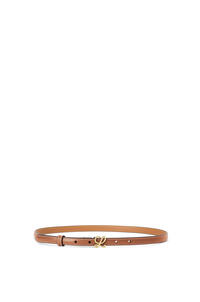 LOEWE L buckle belt in nappa calfskin Tan/Gold