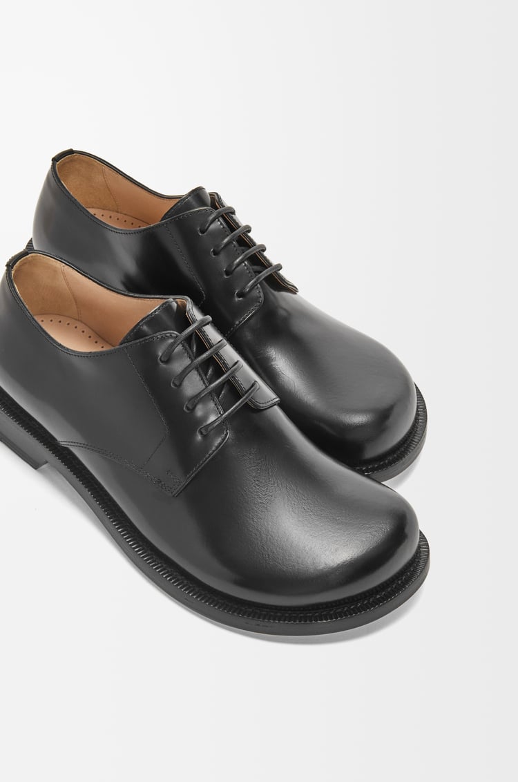 LOEWE Campo derby shoe in brushed calfskin Black