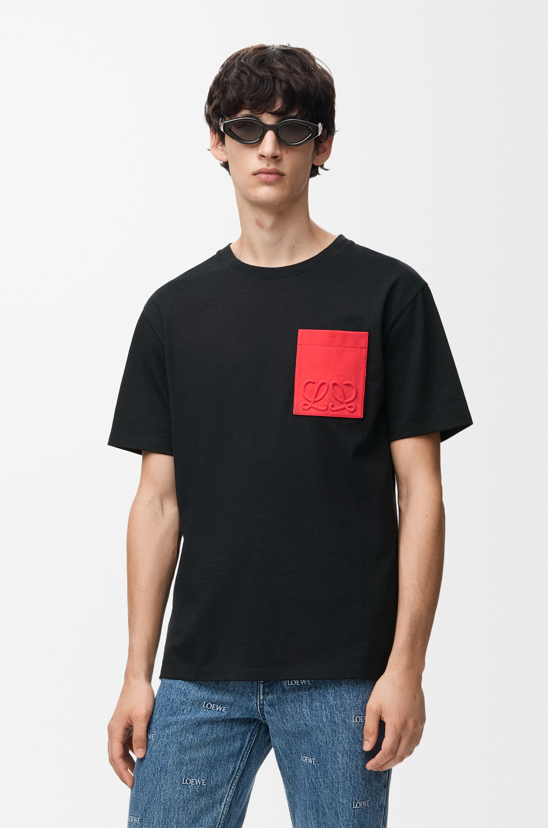 リラックスフィット Tシャツ（コットン） ブラック - ロエベ 日本 公式