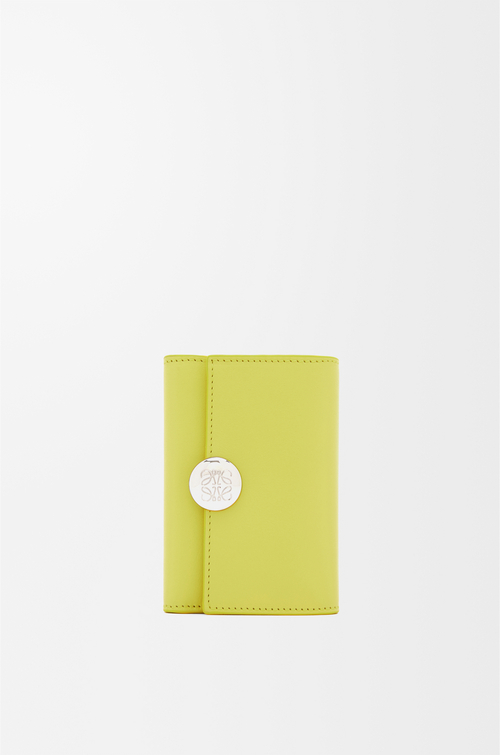 LOEWE Portafoglio verticale piccolo Pebble in nappa di vitello Legnoso/Malva/Elenco Telefonico/Kayak