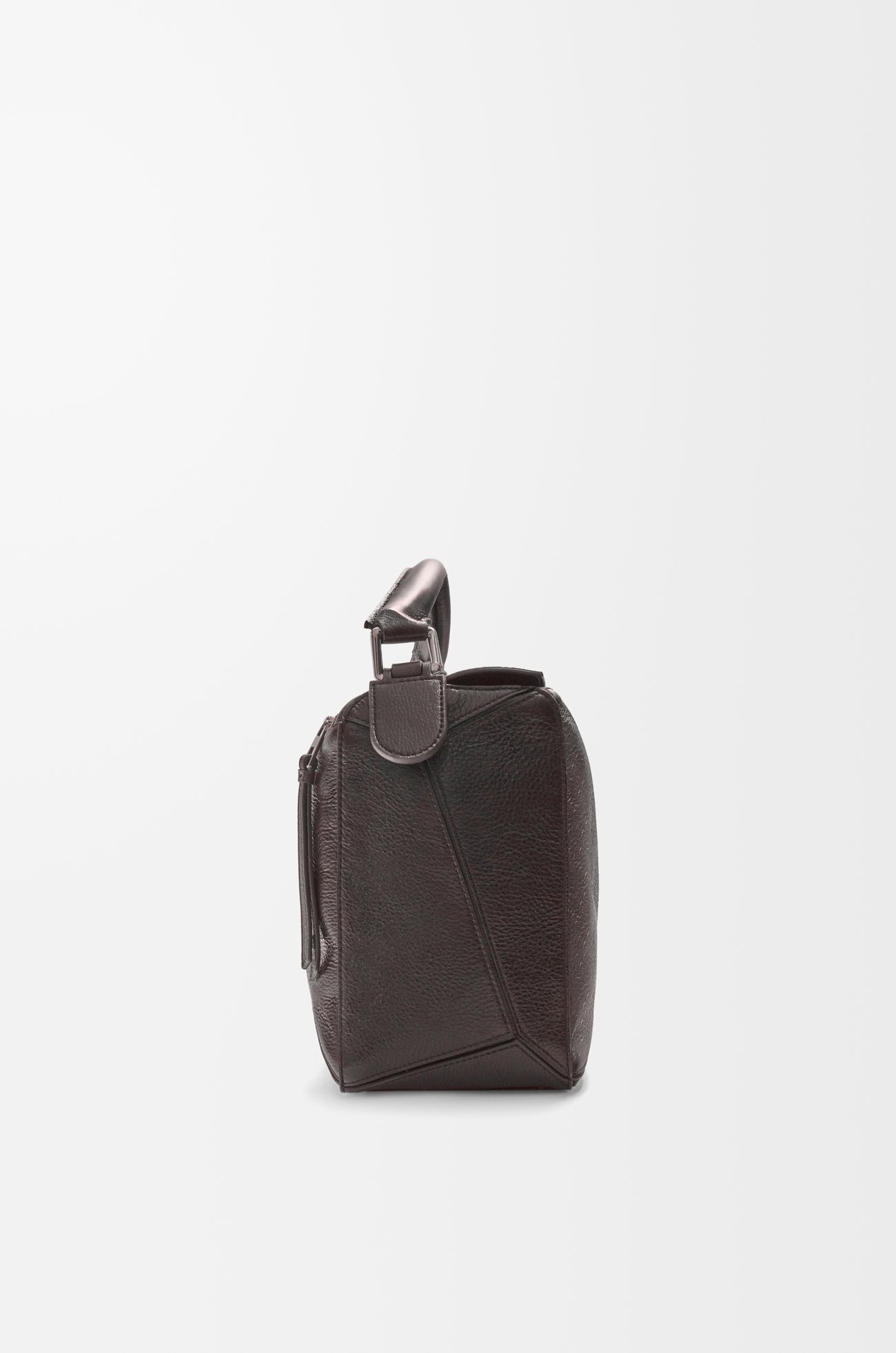 LOEWE Bolso Puzzle grande en piel de ciervo Burgundy Oscuro