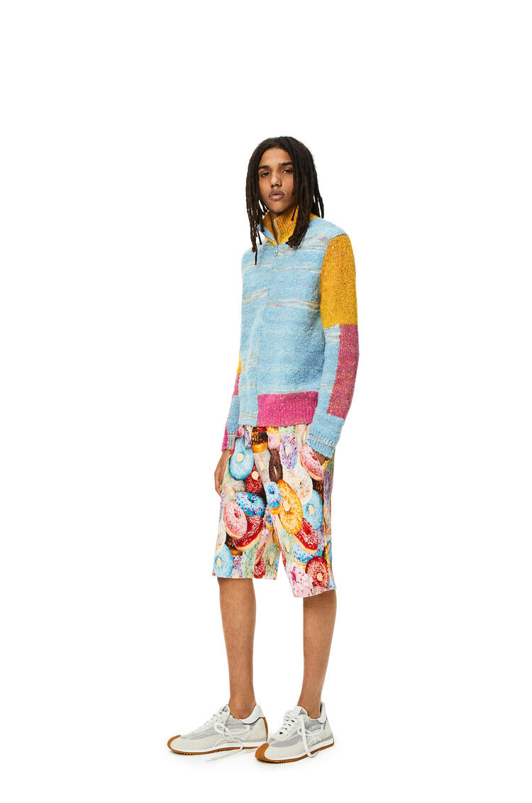 LOEWE Zipped cardigan in wool Multicolor