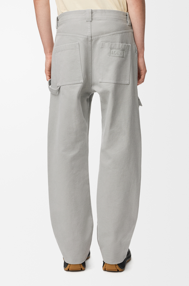 LOEWE 棉质工装长裤 灰色