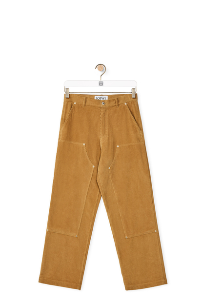 LOEWE Corduroy patch trousers in cotton Beige
