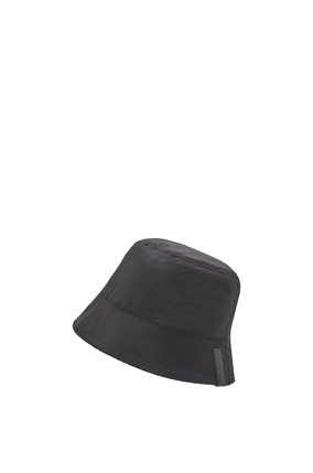 LOEWE Sombrero de pescador reversible en jacquard y nailon Antracita/Negro plp_rd