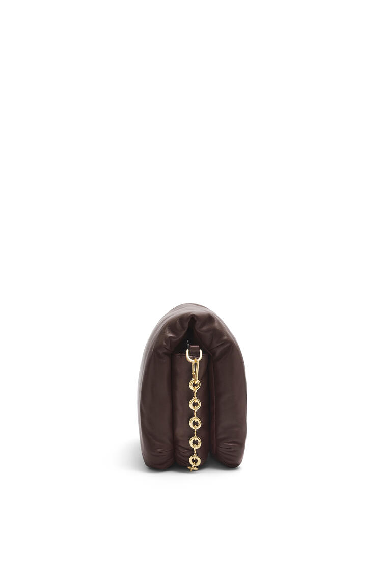 LOEWE Bolso Goya Puffer en piel napa de cordero Chocolate Oscuro