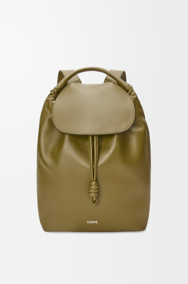 LOEWE フラメンコ バックパック（シャイニーサプルカーフ） オリーブ