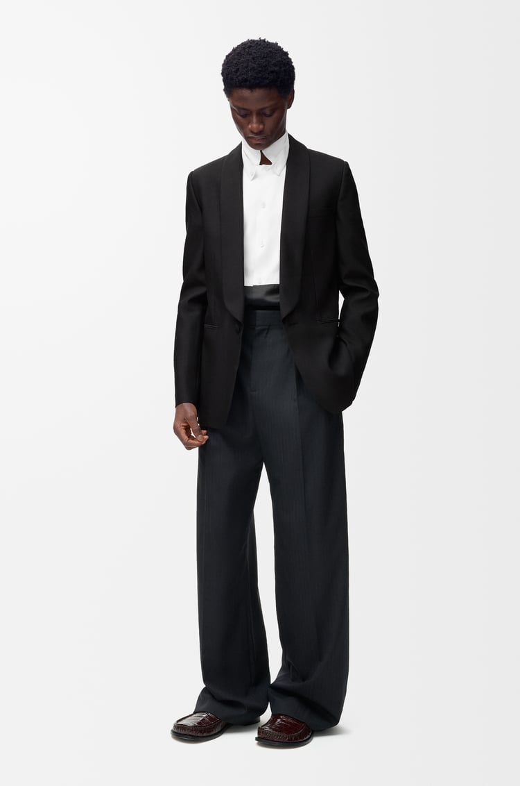 LOEWE Veste en laine et soie Noir