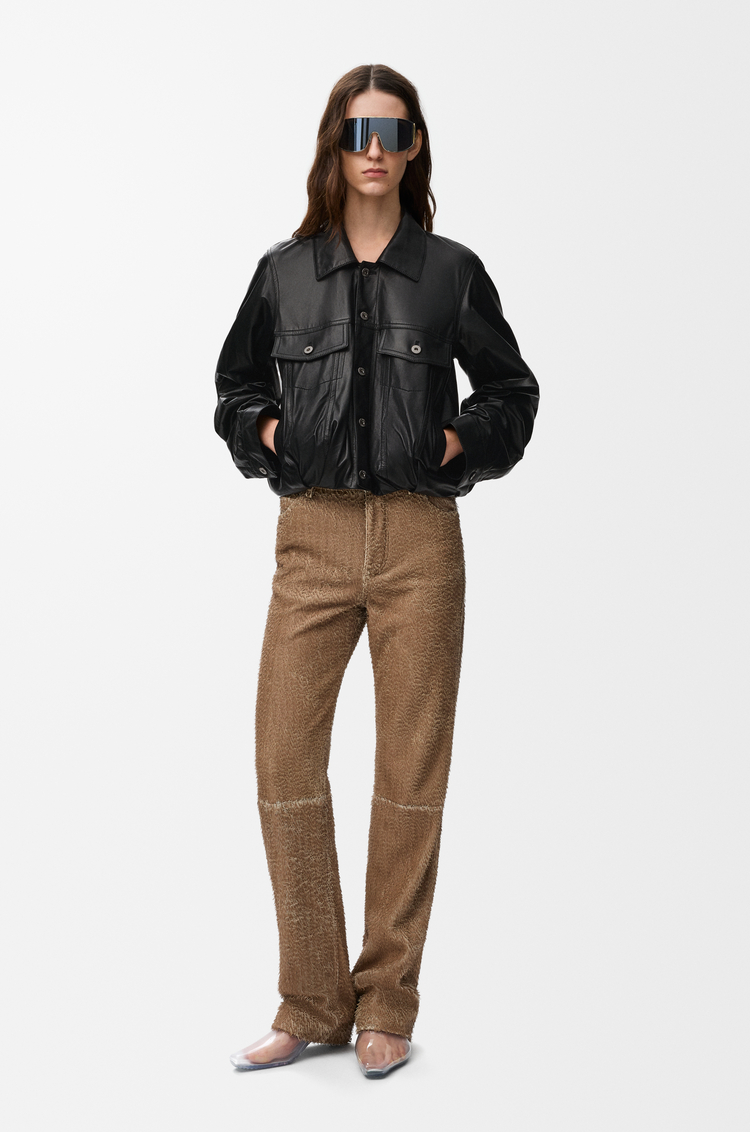 LOEWE 재킷 - 나파 램스킨 블랙