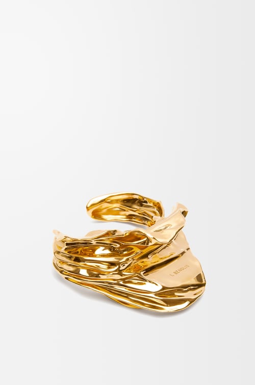 LOEWE Bracciale rigido Pleated Fan in argento sterling Oro