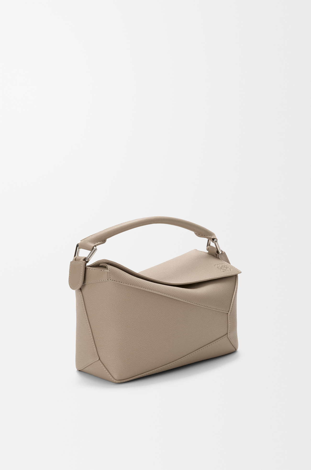 LOEWE Small Puzzle Edge bag in soft grained calfskin Clay
