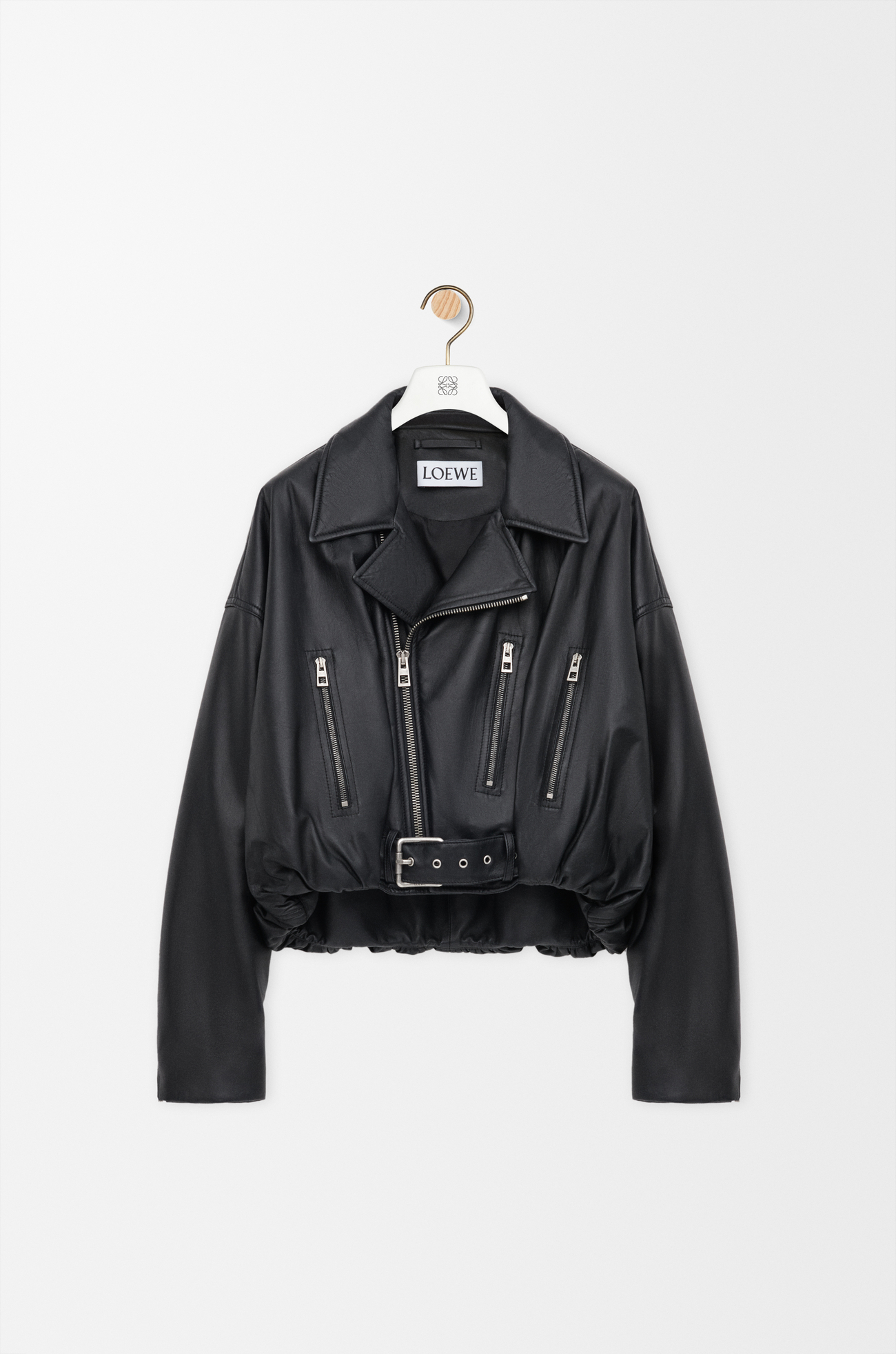 LOEWE Biker jacket in nappa lambskin Black