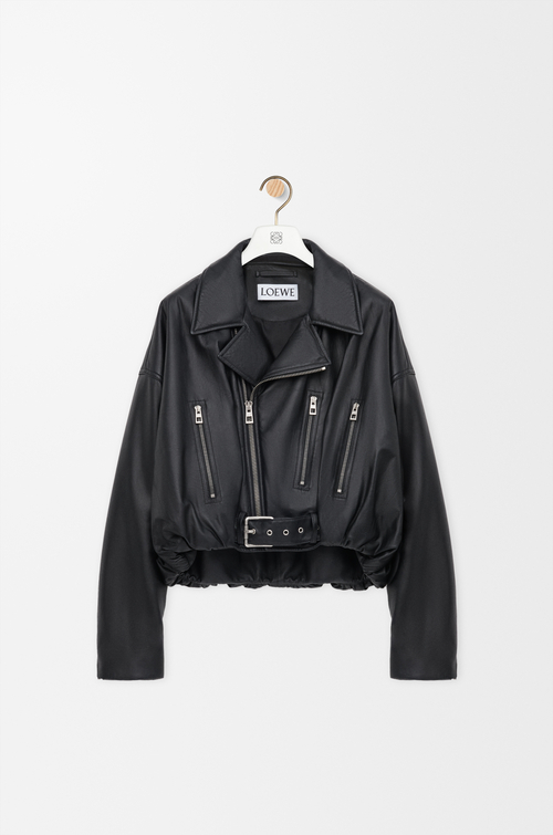 LOEWE Biker jacket in nappa lambskin Black