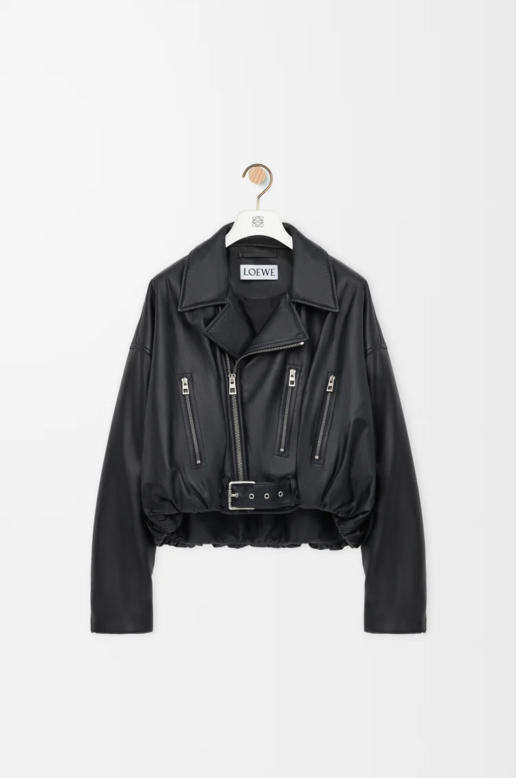LOEWE Biker jacket in nappa lambskin Black